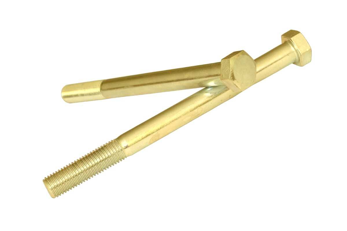 Болт шестигранний M20x160 8.8 цинк жовтий